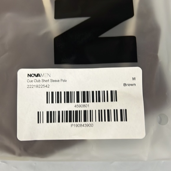 💥3/$15💥NWT - Fashion Nova Men Cue Club Short Sleeve Polo, Brown - Medium - Picture 13 of 13